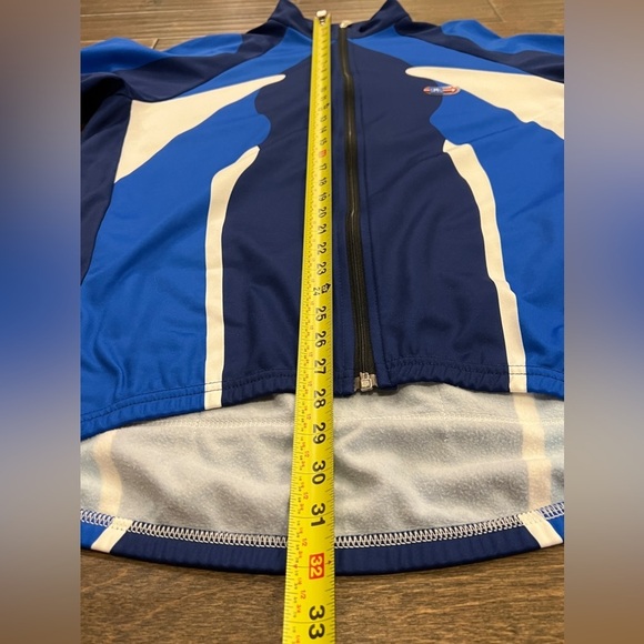SMS Santini Mens Blue White Full Zip Cycling Jersey Size 4XL 56. - Picture 9 of 10